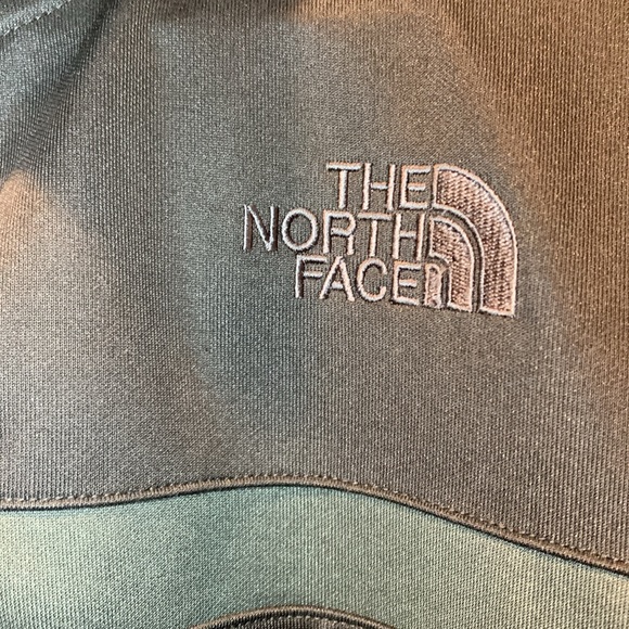 The North Face Zip up Track Jacket XXL Black and Dark Olive - Picture 2 of 6